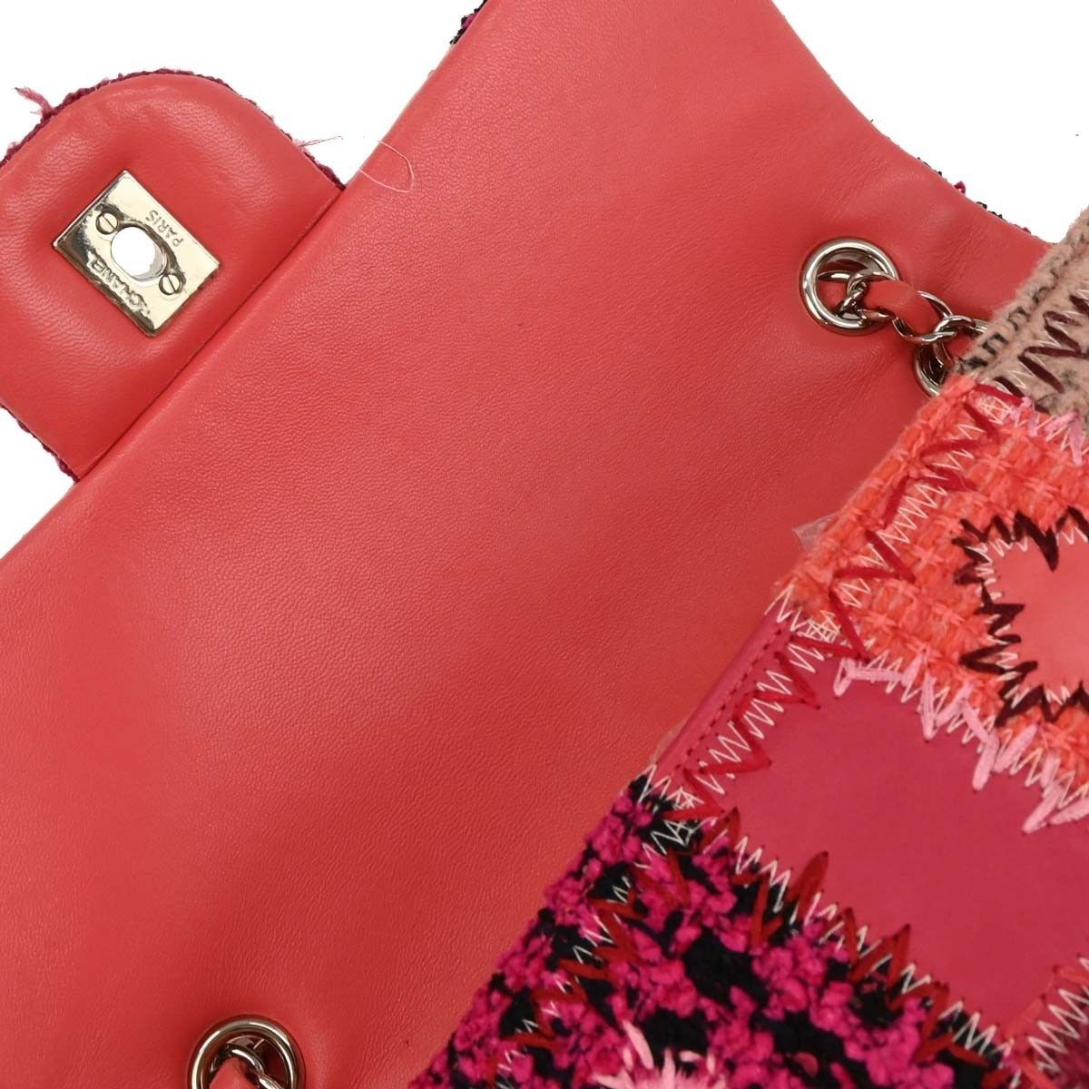 Chanel Chanel Flap Bag Multicolor Patchwork Tweed, Caviar with Calfskin Size ONE SIZE - 10 Thumbnail