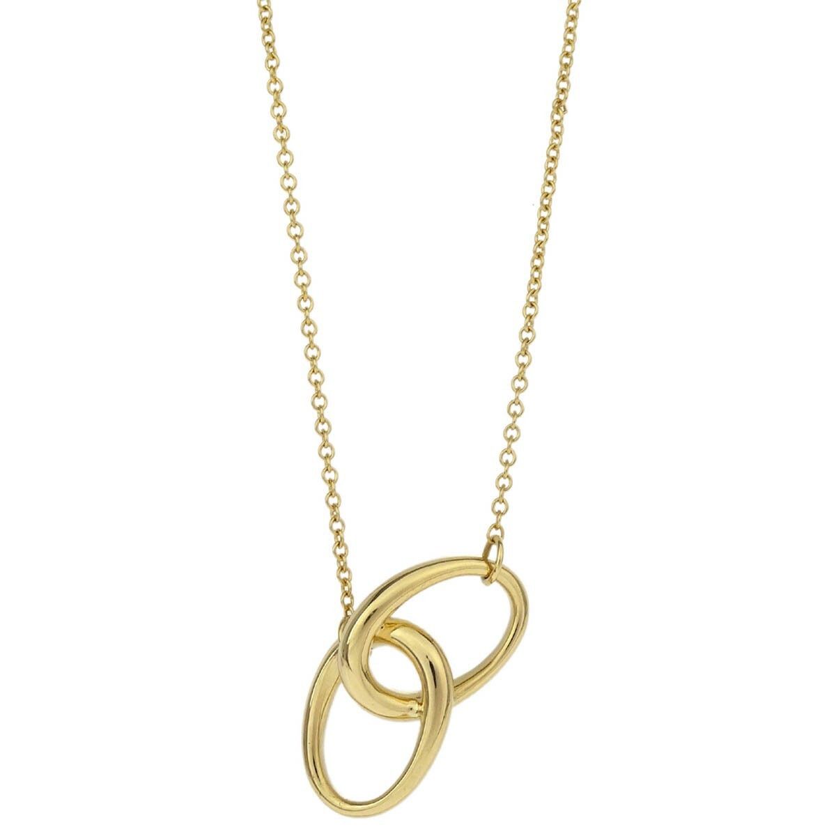 Tiffany & Co. Tiffany & Co. Elsa Peretti Double Loop Pendant Necklace 18K Yellow Gold Size ONE SIZE - 2 Thumbnail