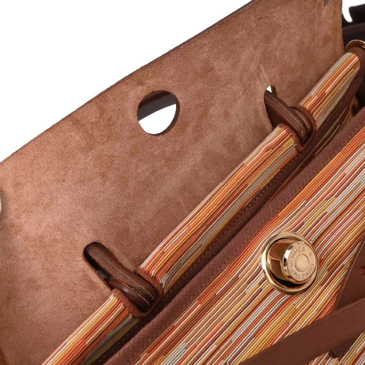Hermes Hermes Herbag Vibrato and Leather Size ONE SIZE - 10 Thumbnail