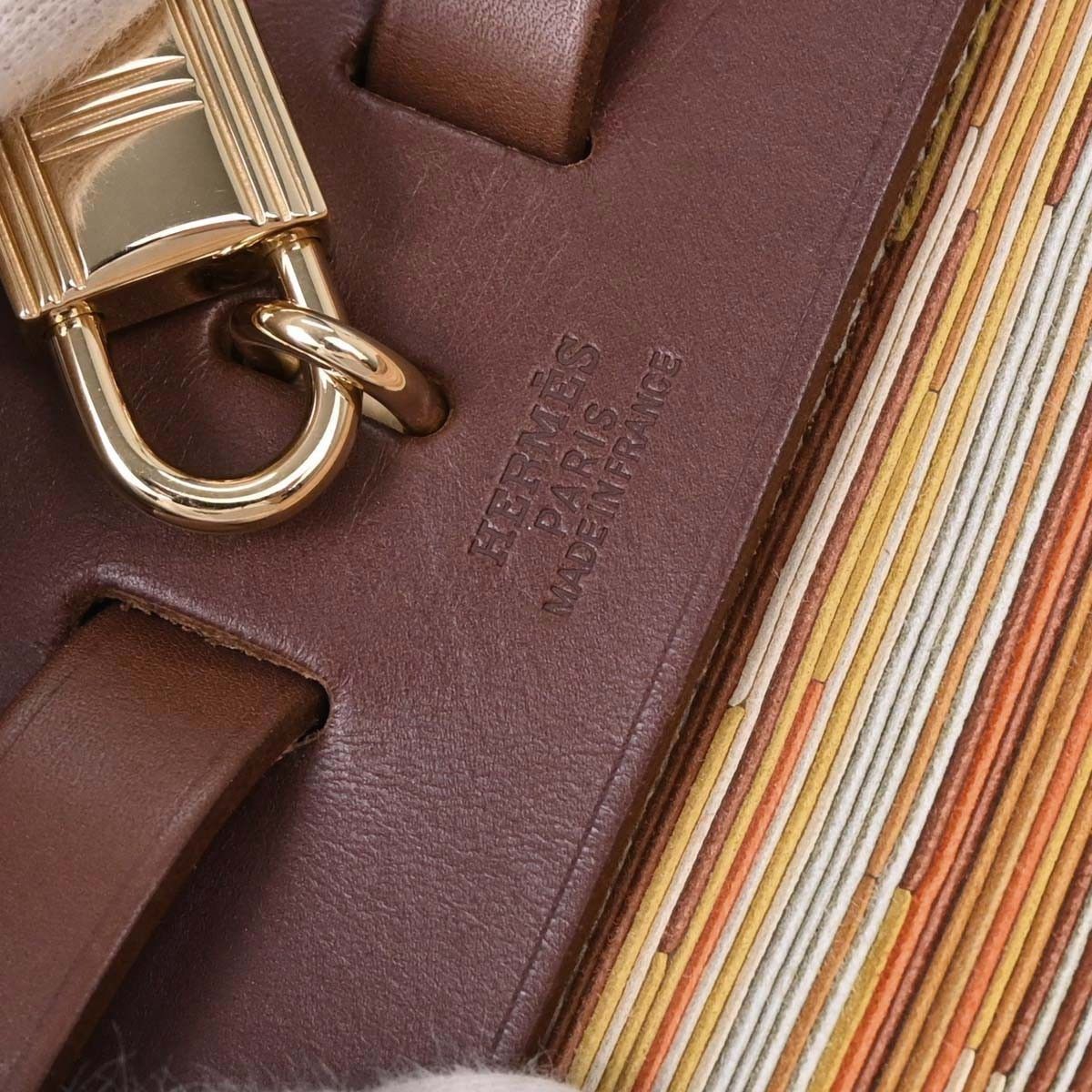 Hermes Hermes Herbag Vibrato and Leather Size ONE SIZE - 4 Thumbnail