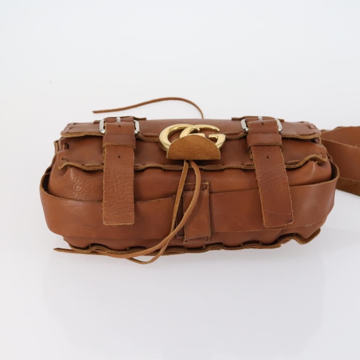 Gucci Gucci GG Marmont Laced Messenger Leather Size ONE SIZE - 23 Thumbnail