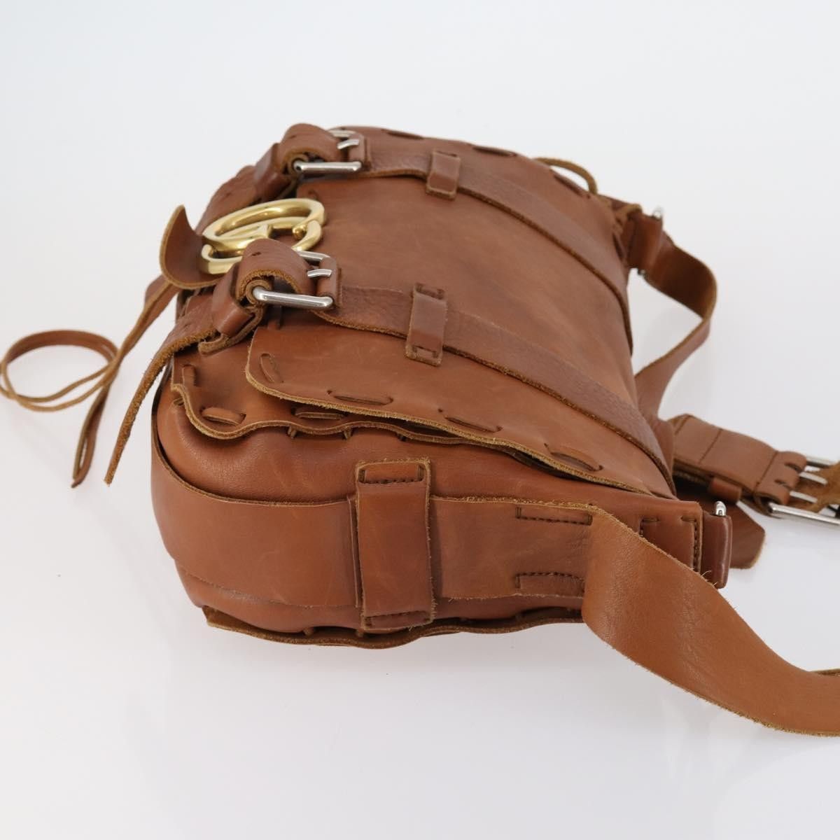 Gucci Gucci GG Marmont Laced Messenger Leather Size ONE SIZE - 3 Thumbnail