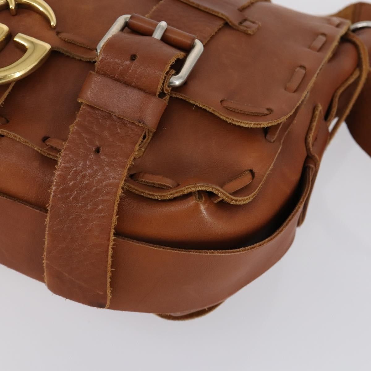 Gucci Gucci GG Marmont Laced Messenger Leather Size ONE SIZE - 8 Thumbnail