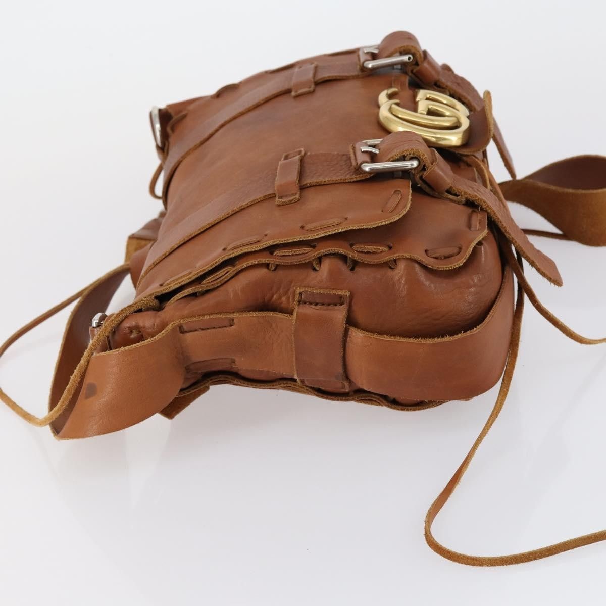 Gucci Gucci GG Marmont Laced Messenger Leather Size ONE SIZE - 4 Thumbnail