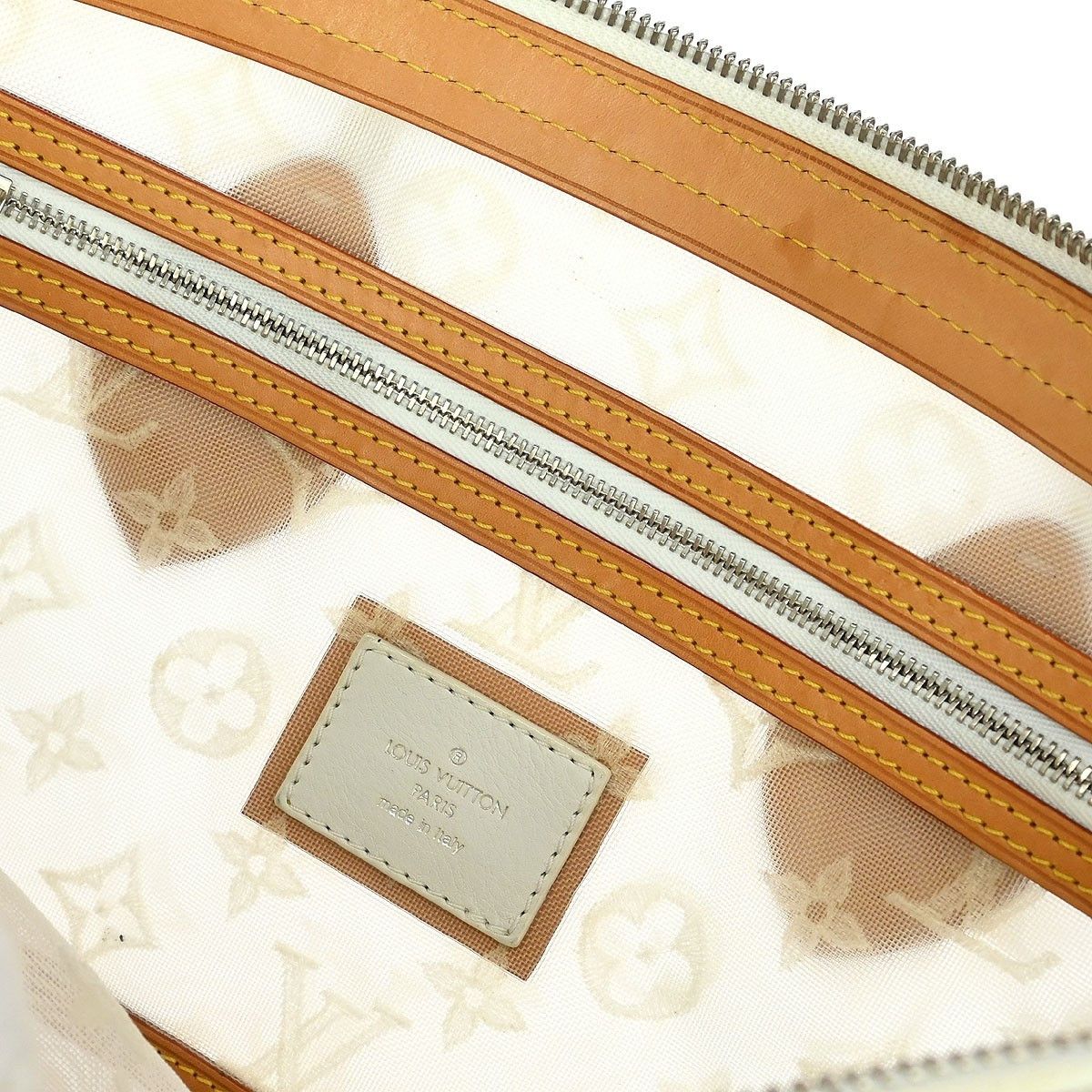 Louis Vuitton Louis Vuitton Transparence Lockit Handbag Mesh and Leather Size ONE SIZE - 5 Thumbnail