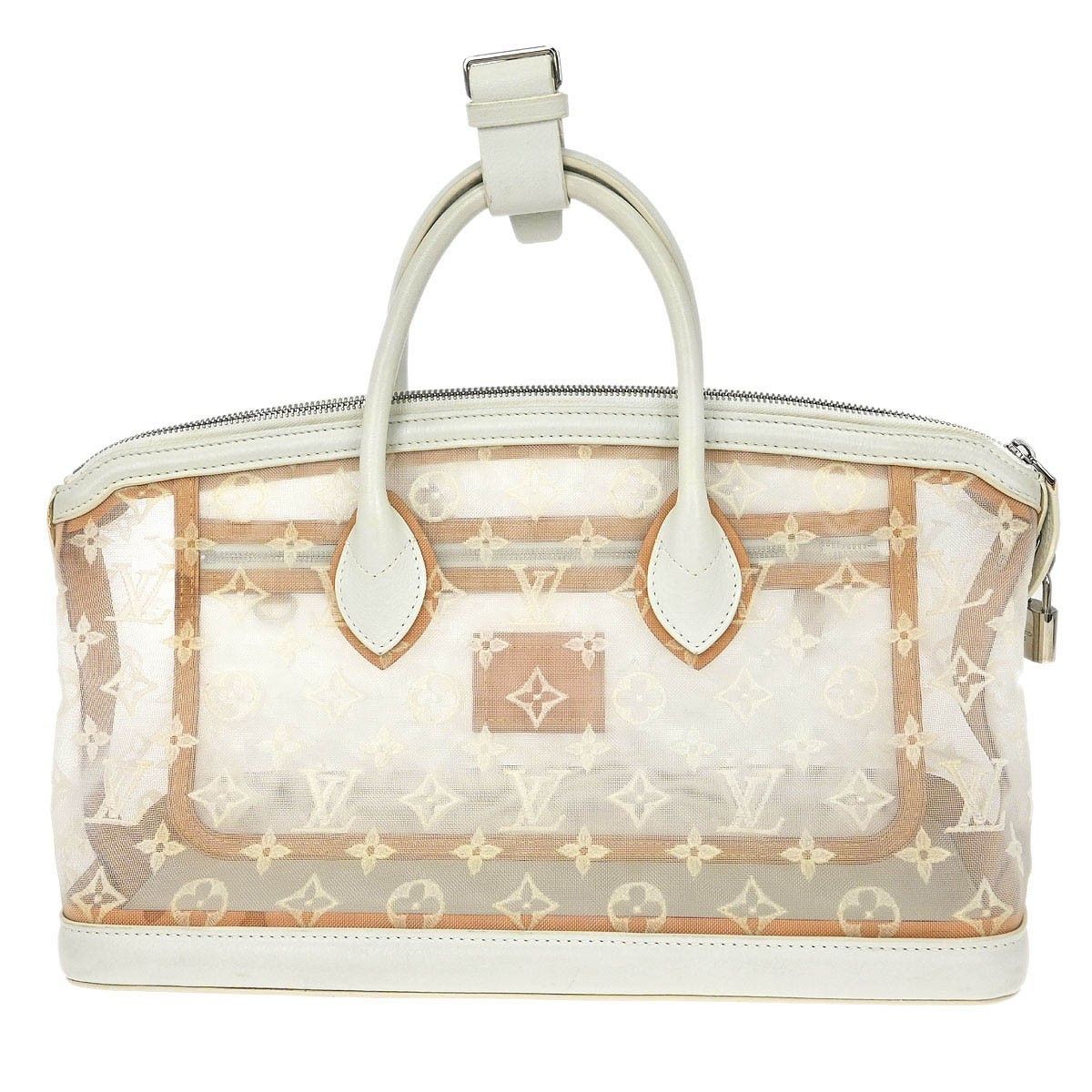 Louis Vuitton Louis Vuitton Transparence Lockit Handbag Mesh and Leather Size ONE SIZE - 2 Thumbnail