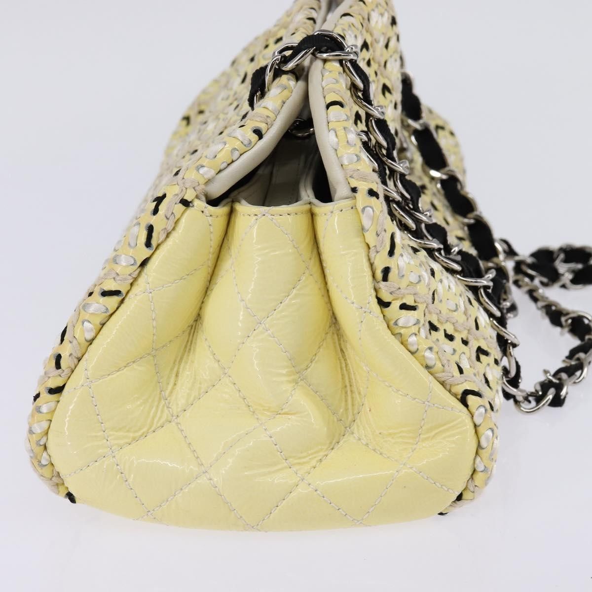 Chanel Chanel Just Mademoiselle Bag Woven Stitch Patent Size ONE SIZE - 3 Thumbnail