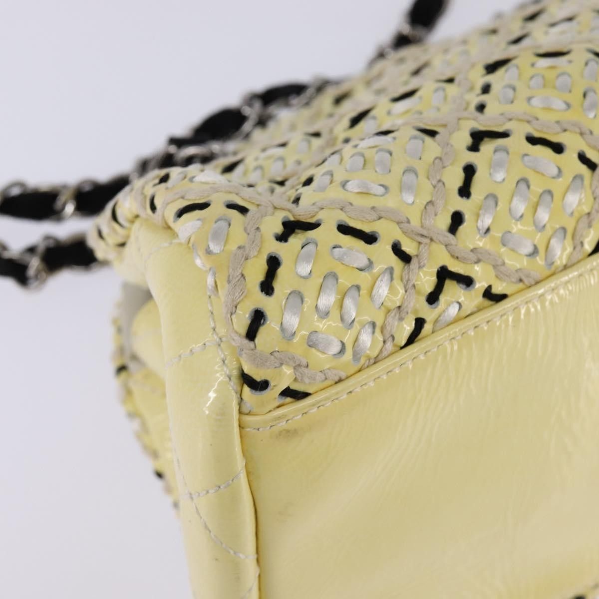 Chanel Chanel Just Mademoiselle Bag Woven Stitch Patent Size ONE SIZE - 10 Thumbnail