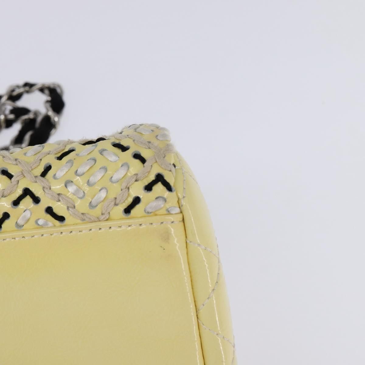 Chanel Chanel Just Mademoiselle Bag Woven Stitch Patent Size ONE SIZE - 12 Thumbnail