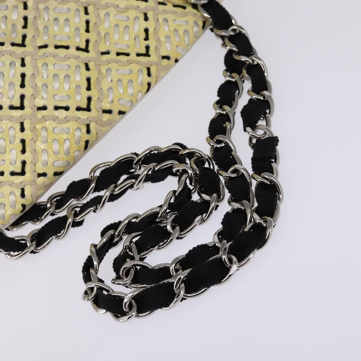 Chanel Chanel Just Mademoiselle Bag Woven Stitch Patent Size ONE SIZE - 8 Thumbnail