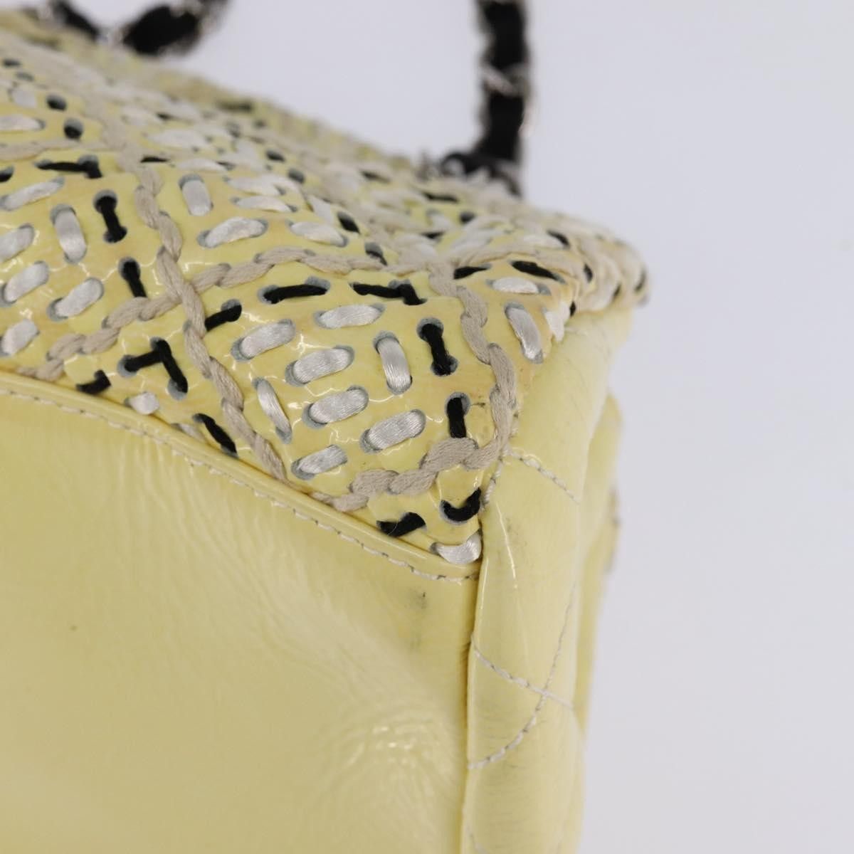 Chanel Chanel Just Mademoiselle Bag Woven Stitch Patent Size ONE SIZE - 11 Thumbnail