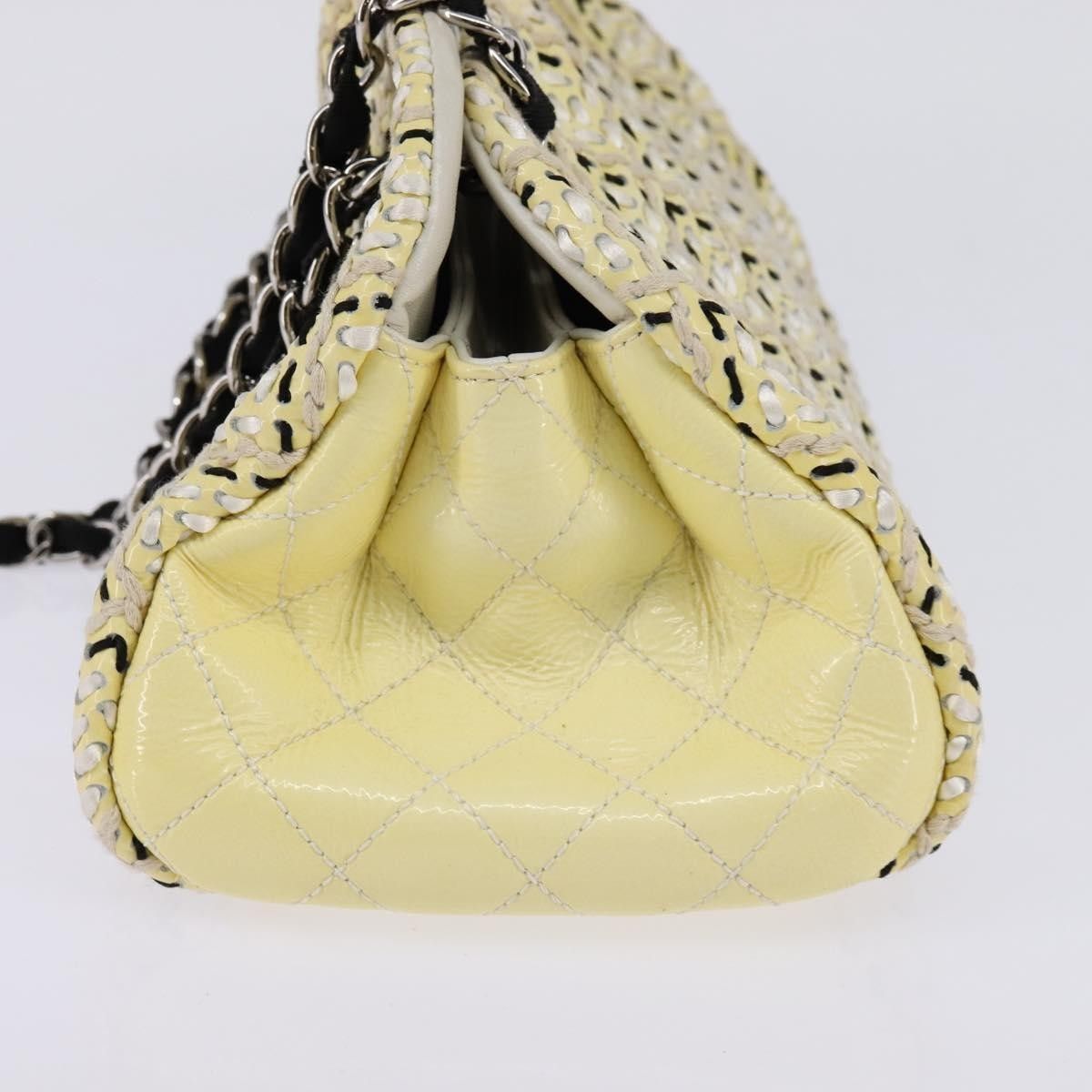 Chanel Chanel Just Mademoiselle Bag Woven Stitch Patent Size ONE SIZE - 4 Thumbnail