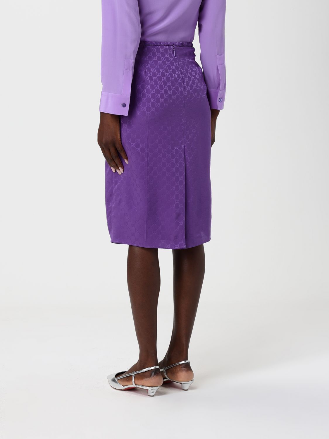 Gucci Gucci Skirt Woman Violet Size 28" / US 6 / IT 42 - 3 Thumbnail