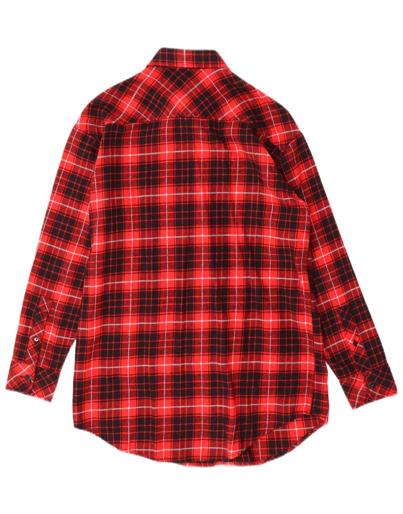 Carhartt Mens Flannel Shirt XS Red Check Cotton Size US XS / EU 42 / 0 - 2 Thumbnail