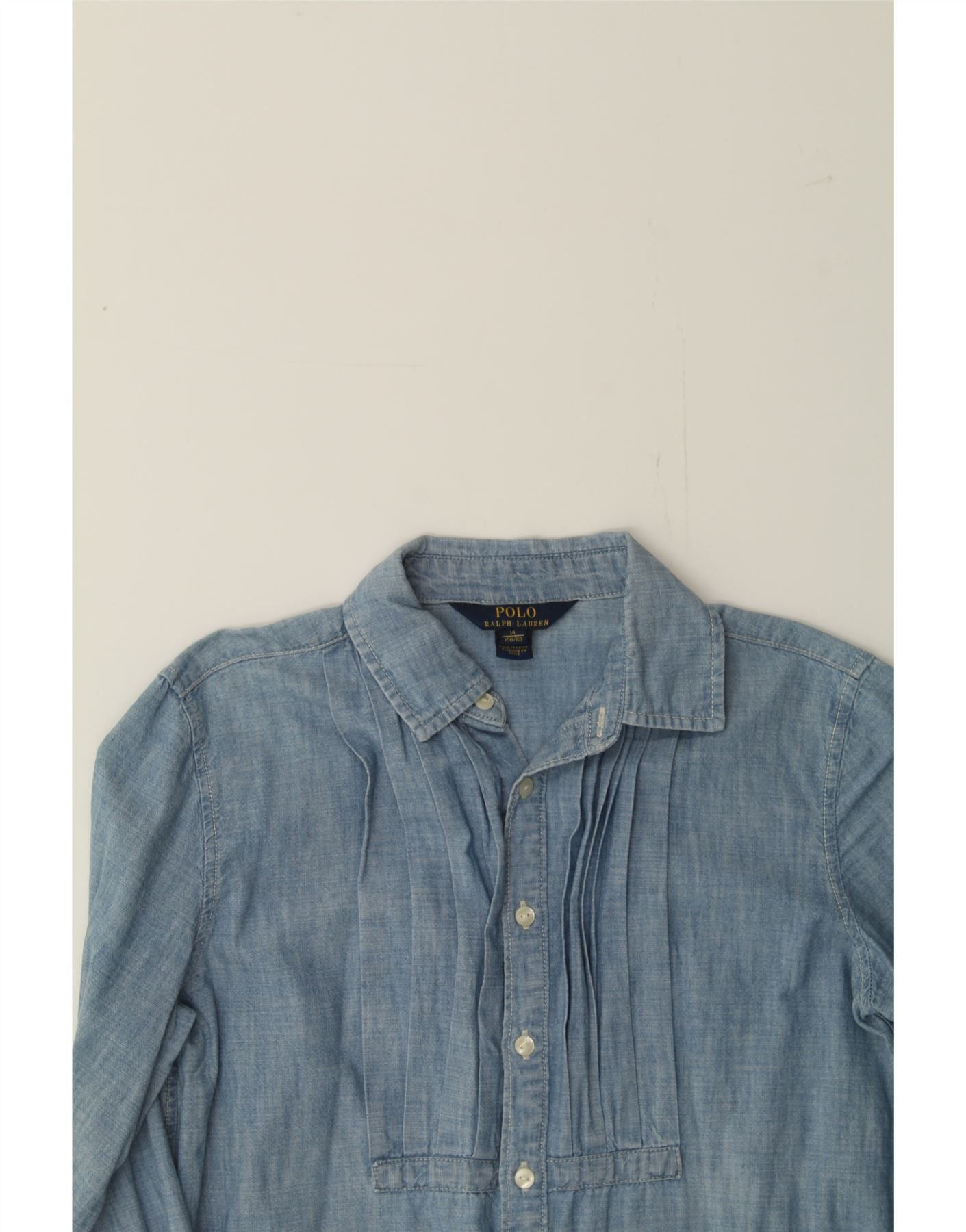 Polo Ralph Lauren Boys Tuxedo Shirt 13-14 Years Blue Cotton Size L / US 10 / IT 46 - 3 Thumbnail