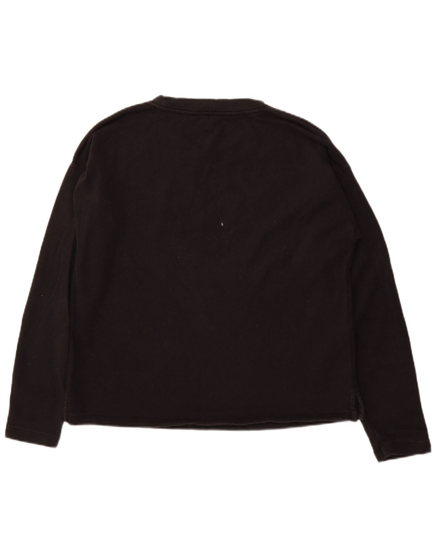 Ralph Lauren Womens Graphic Overd Sweatshirt Jumper UK 14 Medium Black Size L / US 10 / IT 46 - 2 Thumbnail