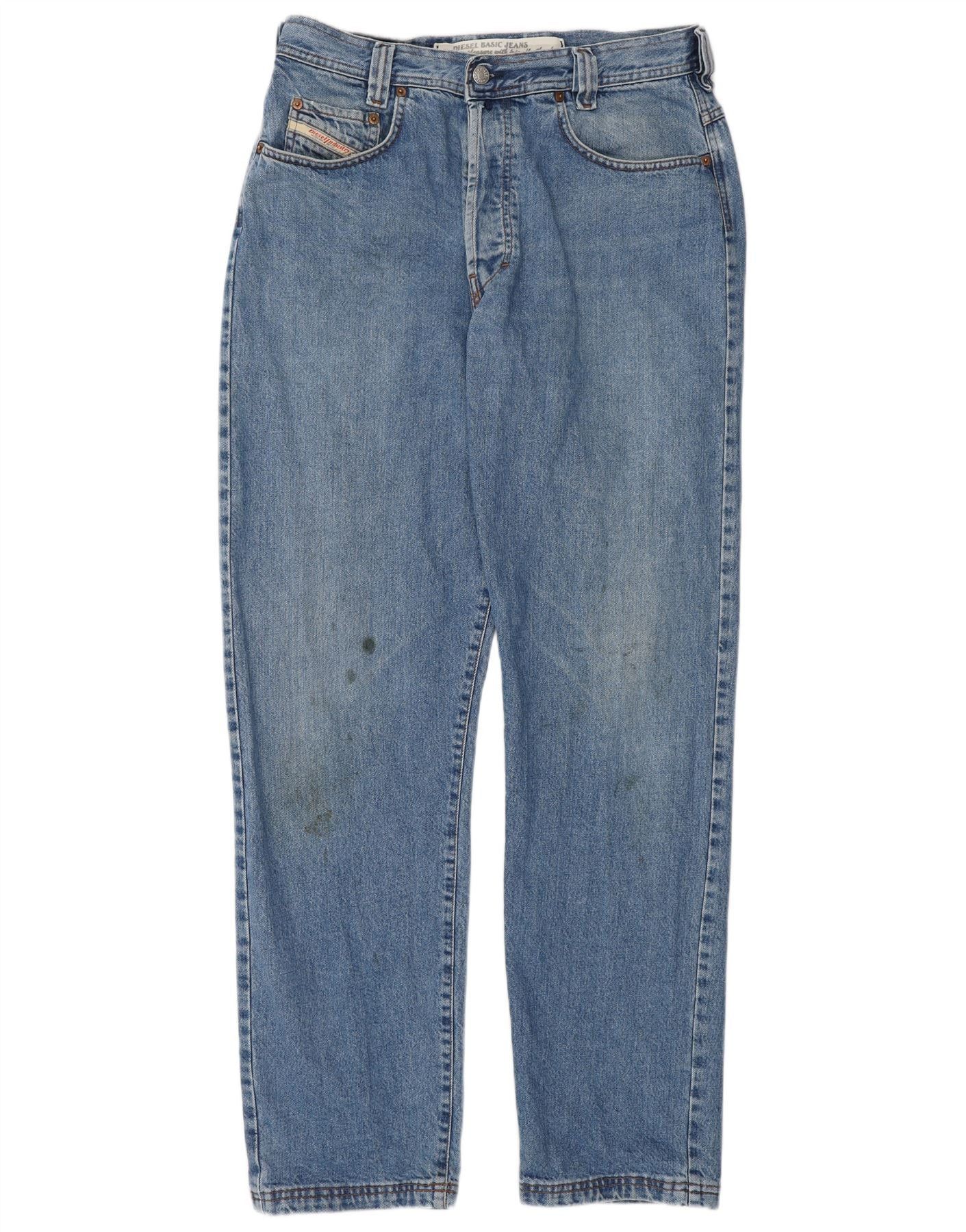 Diesel Mens Straight Jeans W33 L34 Blue Classic Size US 33 - 2 Thumbnail