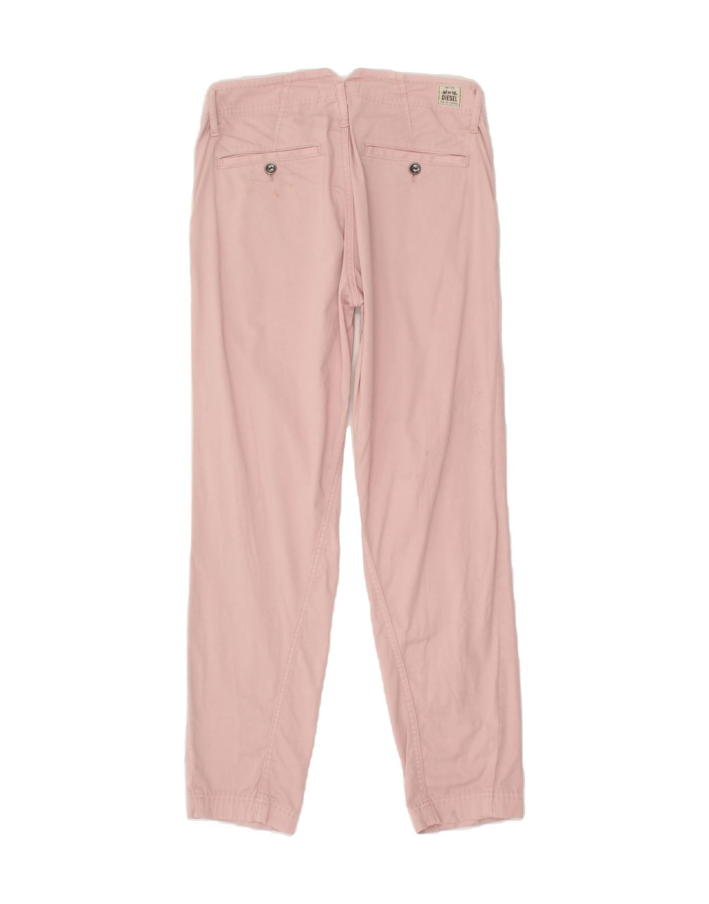 Diesel Womens Slim Chino Trousers W27 L28 Pink Size 42" / US 20 - 2 Thumbnail