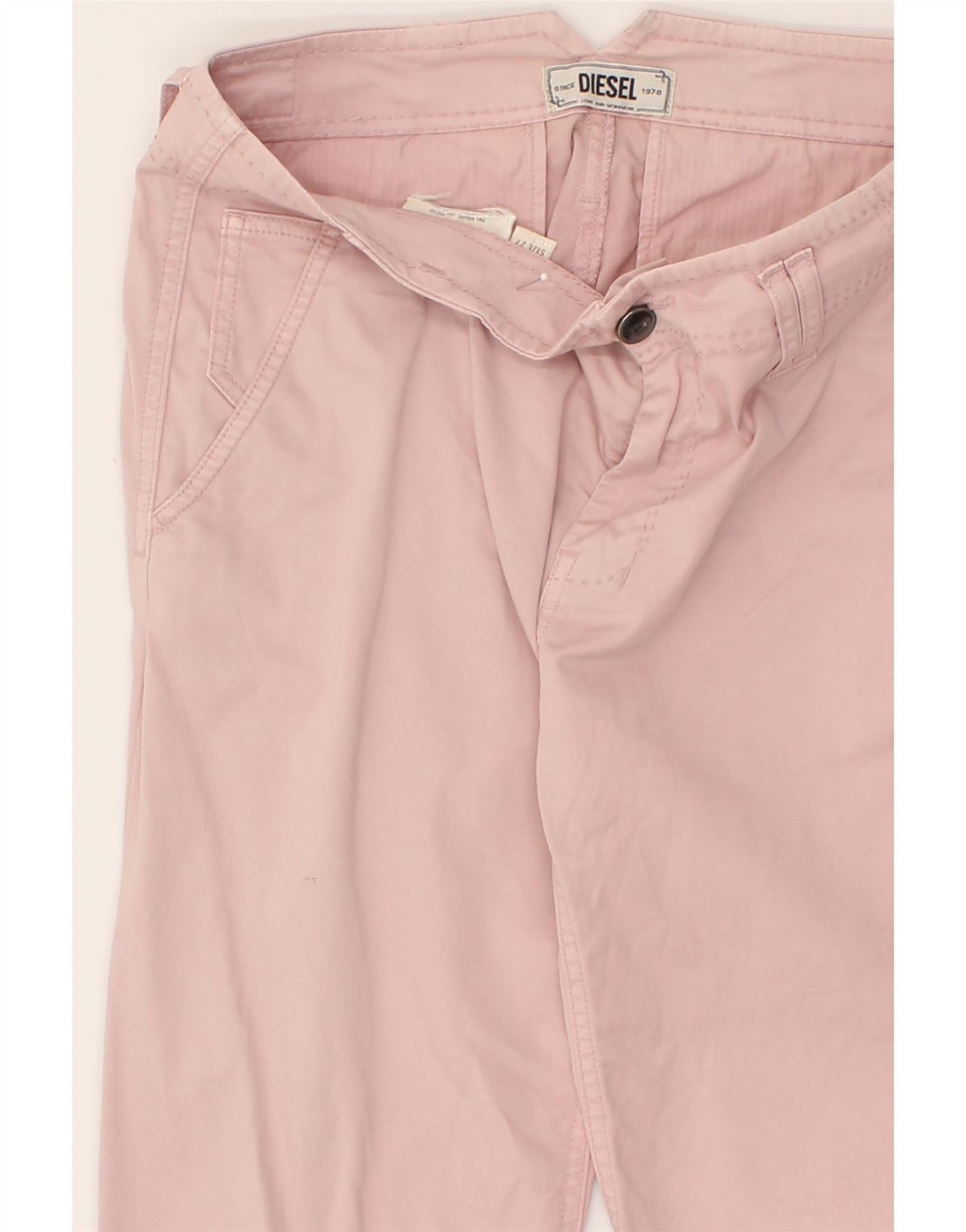 Diesel Womens Slim Chino Trousers W27 L28 Pink Size 42" / US 20 - 6 Thumbnail