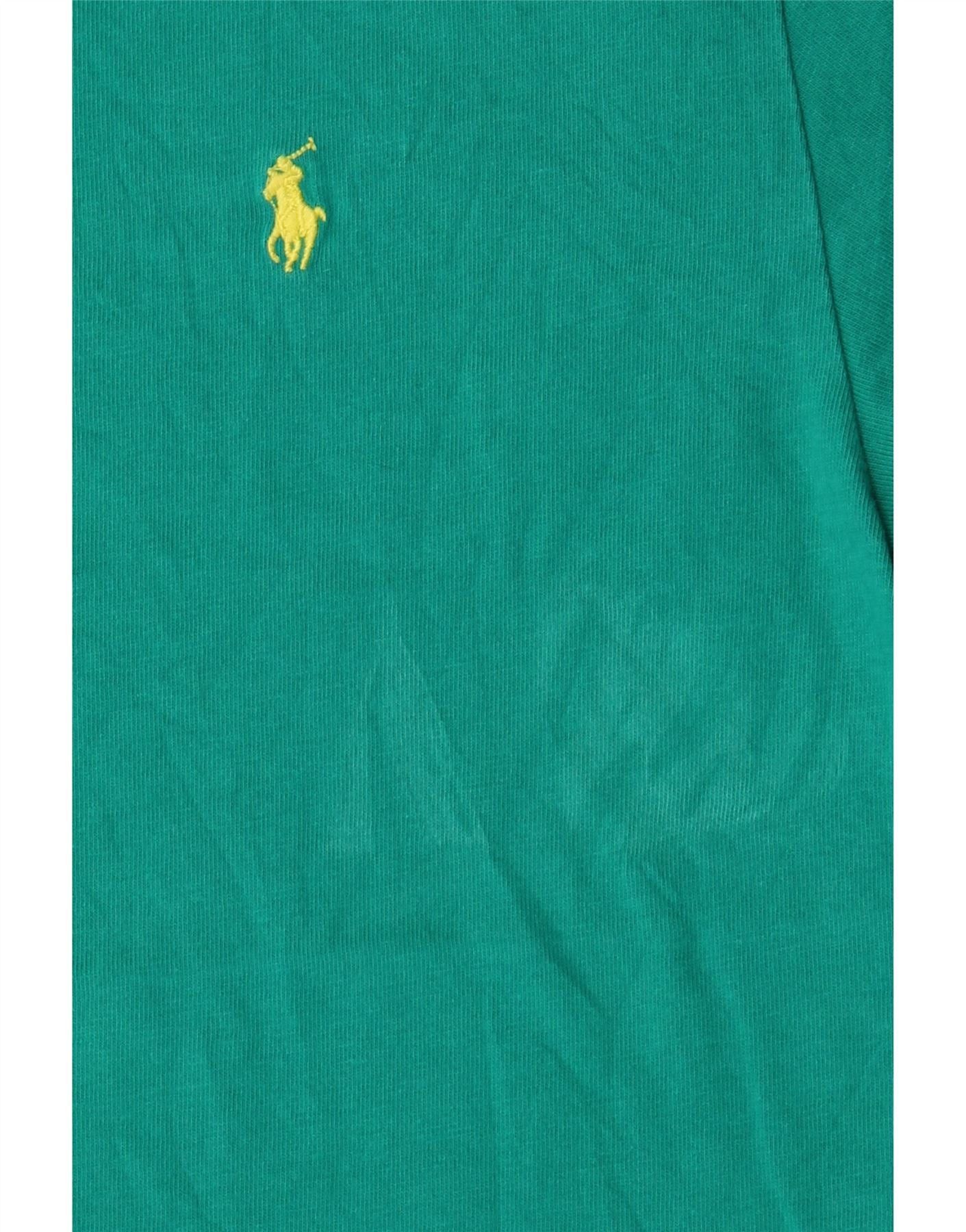 Polo Ralph Lauren Girls T-Shirt Top 14-15 Years Large Green Cotton Size L / US 10 / IT 46 - 3 Thumbnail