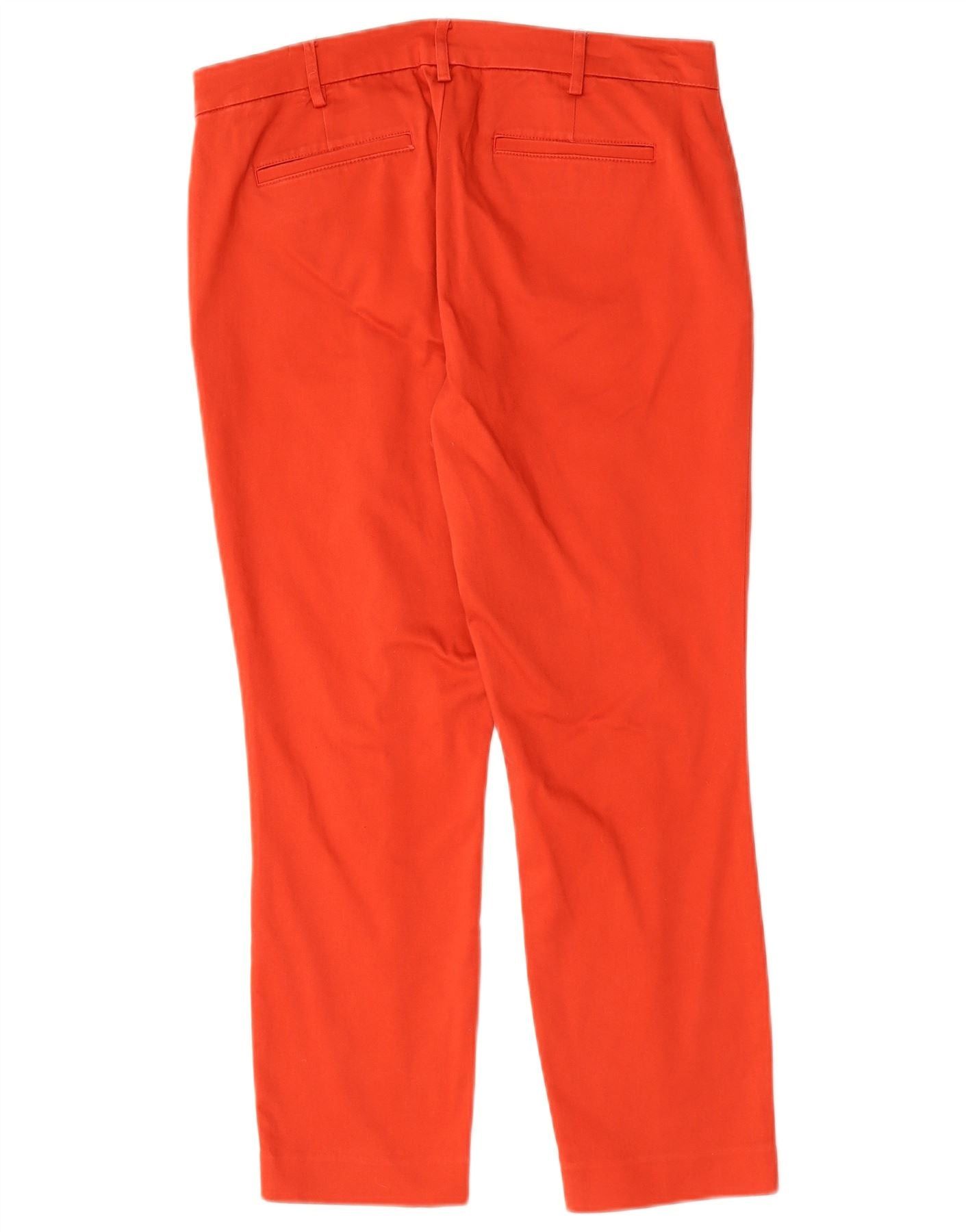 Ralph Lauren Womens Slim Casual Trousers US 8 Medium W32 L26 Red Cotton Size 27" / US 4 / IT 40 - 2 Thumbnail