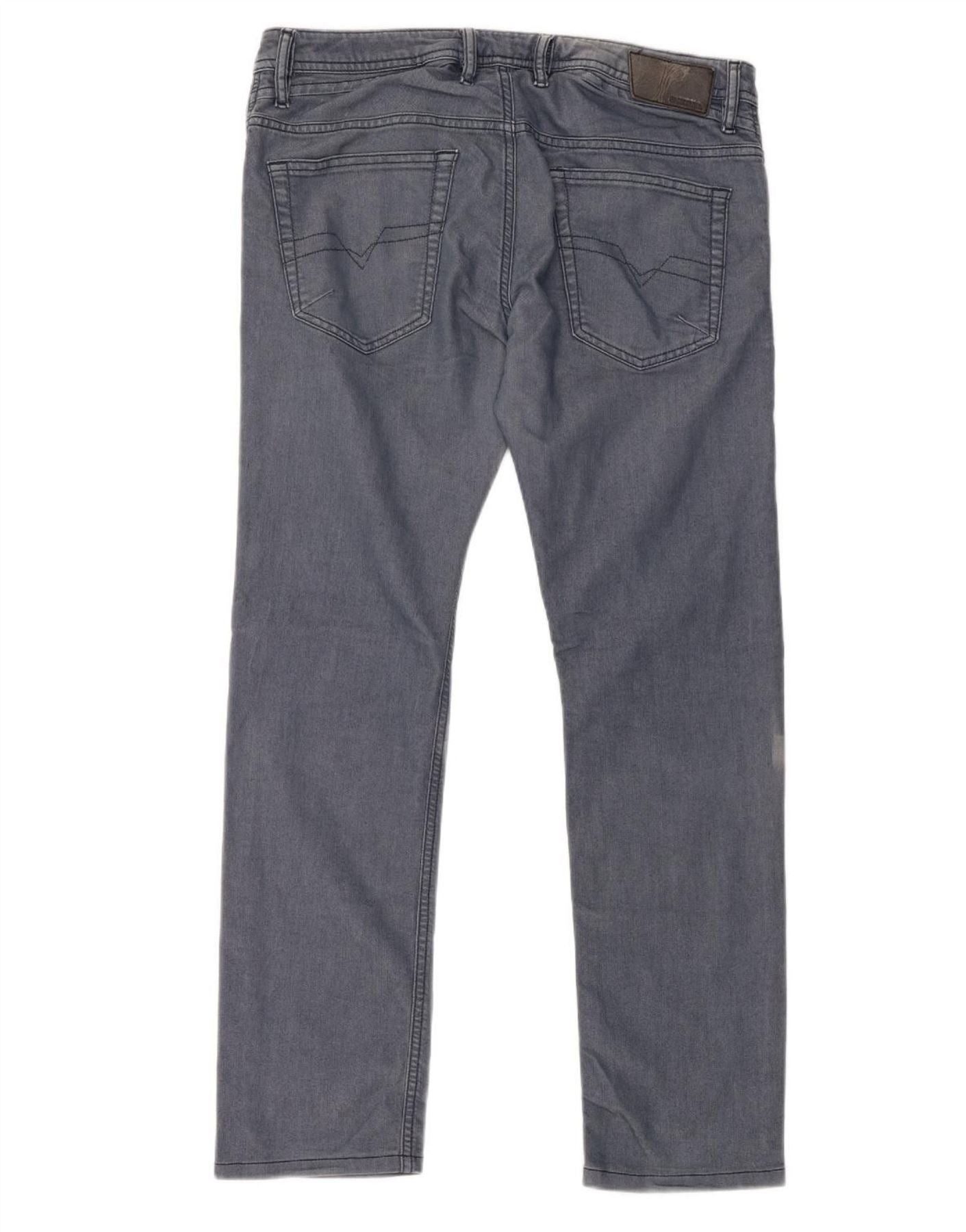 Diesel Mens Shioner Slim Jeans W32 L29 Blue Cotton Size US 32 / EU 48 - 2 Thumbnail
