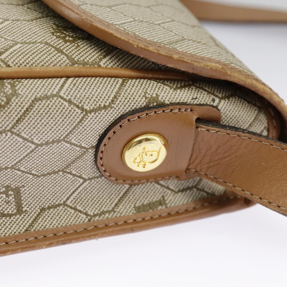 Dior Christian Dior Vintage Honeycomb Shoulder Bag Canvas Size ONE SIZE - 15 Thumbnail