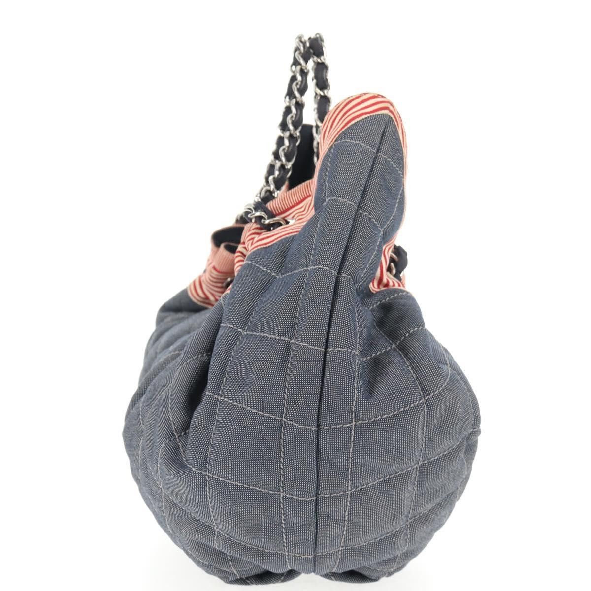 Chanel Chanel Stretch Spirit Cabas Quilted Denim Size ONE SIZE - 3 Thumbnail