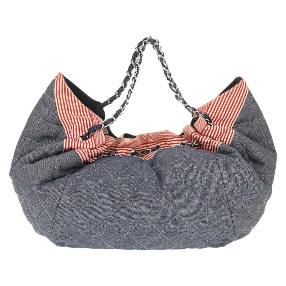 Chanel Chanel Stretch Spirit Cabas Quilted Denim Size ONE SIZE - 2 Thumbnail