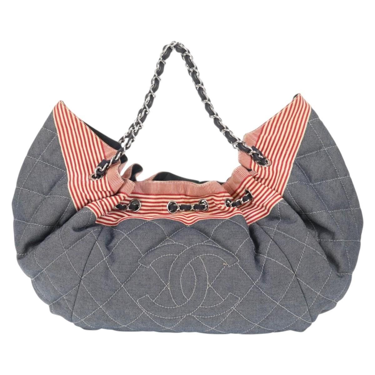 Chanel Chanel Stretch Spirit Cabas Quilted Denim Size ONE SIZE - 20 Thumbnail