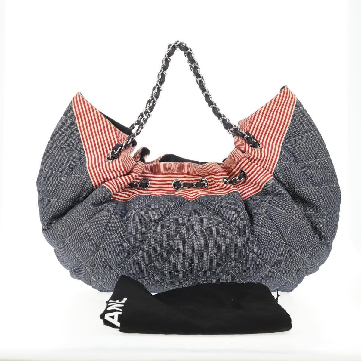 Chanel Chanel Stretch Spirit Cabas Quilted Denim Size ONE SIZE - 13 Thumbnail