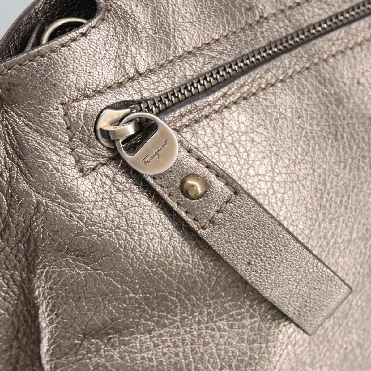Salvatore Ferragamo Salvatore Ferragamo Sofia Satchel Leather Size ONE SIZE - 13 Thumbnail