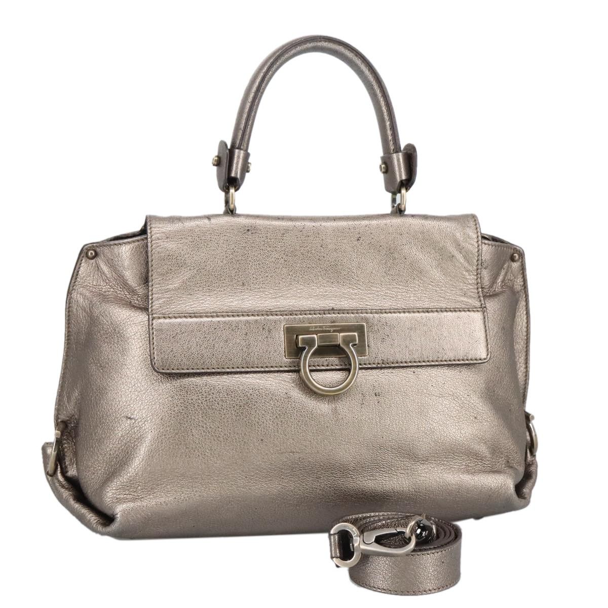 Salvatore Ferragamo Salvatore Ferragamo Sofia Satchel Leather Size ONE SIZE - 14 Thumbnail