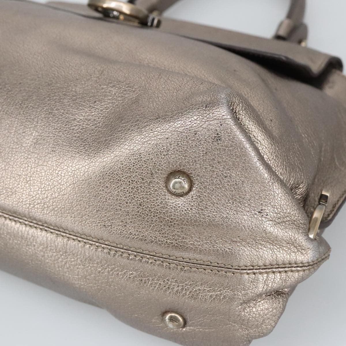 Salvatore Ferragamo Salvatore Ferragamo Sofia Satchel Leather Size ONE SIZE - 11 Thumbnail