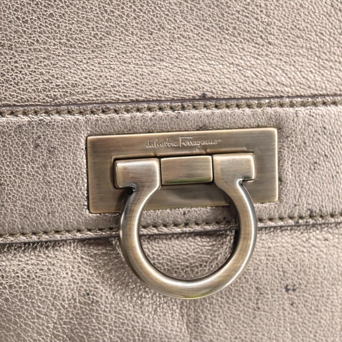 Salvatore Ferragamo Salvatore Ferragamo Sofia Satchel Leather Size ONE SIZE - 15 Thumbnail