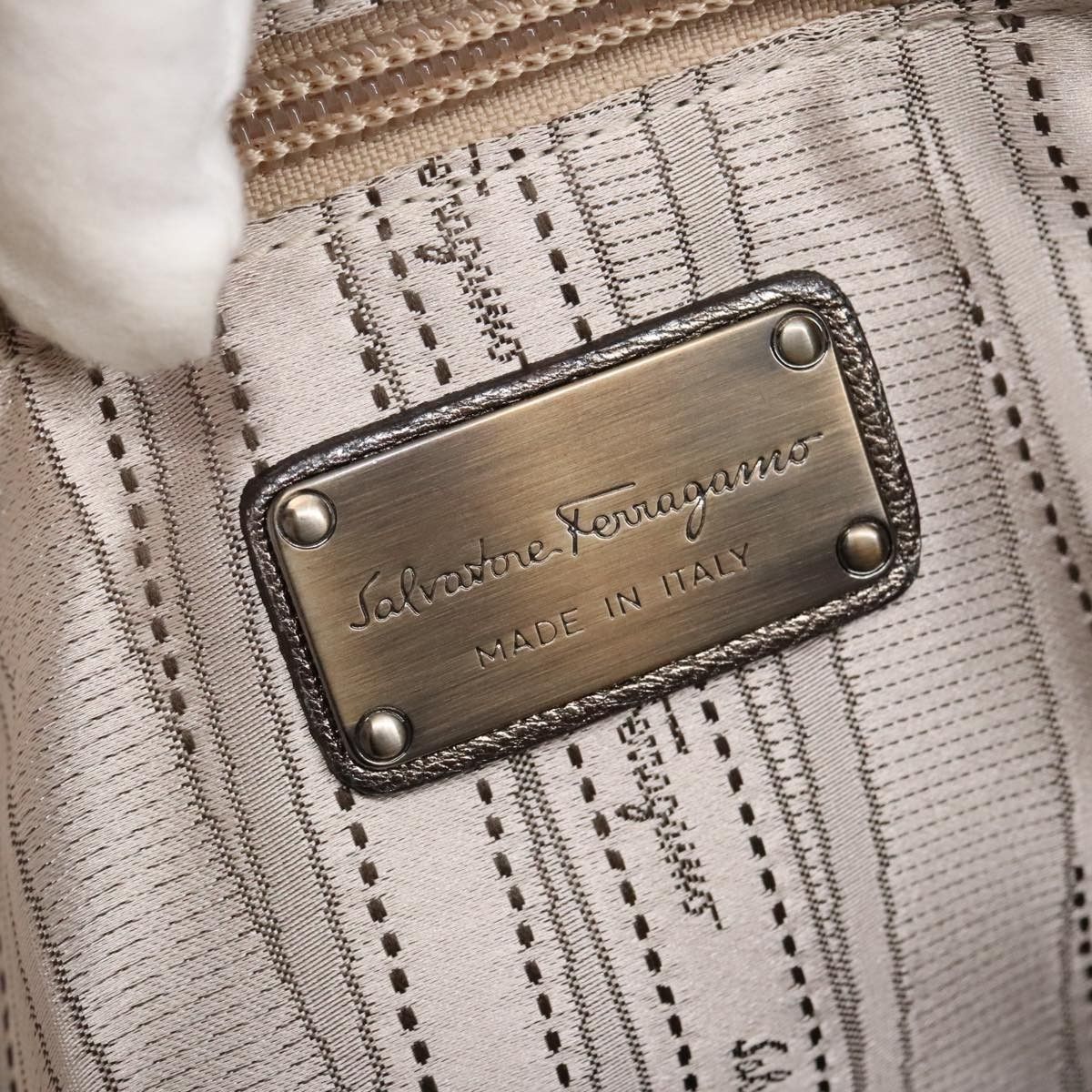 Salvatore Ferragamo Salvatore Ferragamo Sofia Satchel Leather Size ONE SIZE - 6 Thumbnail