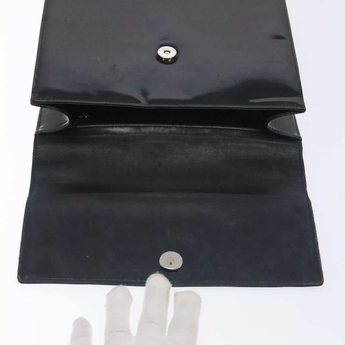 Chanel Chanel Vintage CC Box Flap Bag Patent Leather Size ONE SIZE - 18 Thumbnail