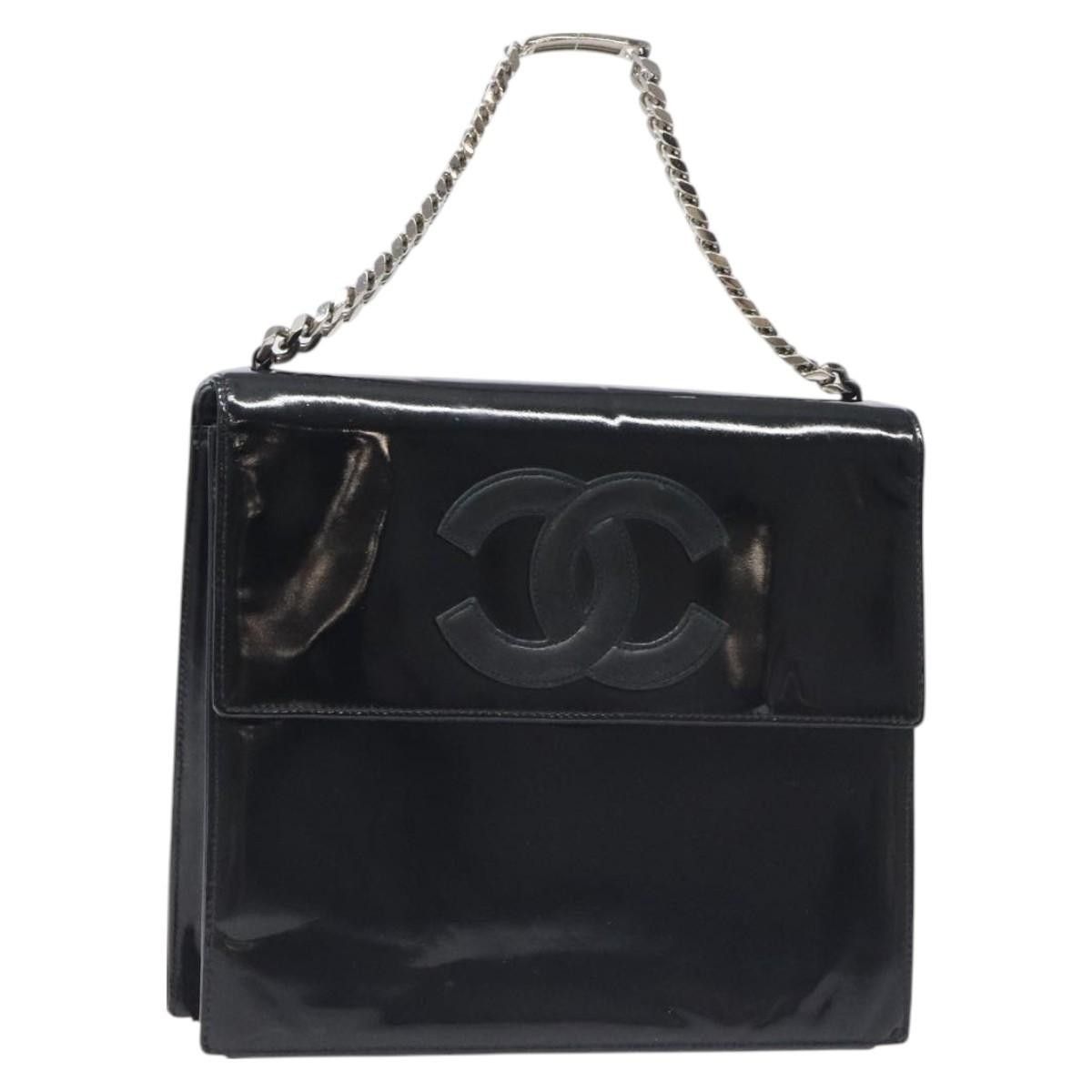 Chanel Chanel Vintage CC Box Flap Bag Patent Leather Size ONE SIZE - 19 Thumbnail