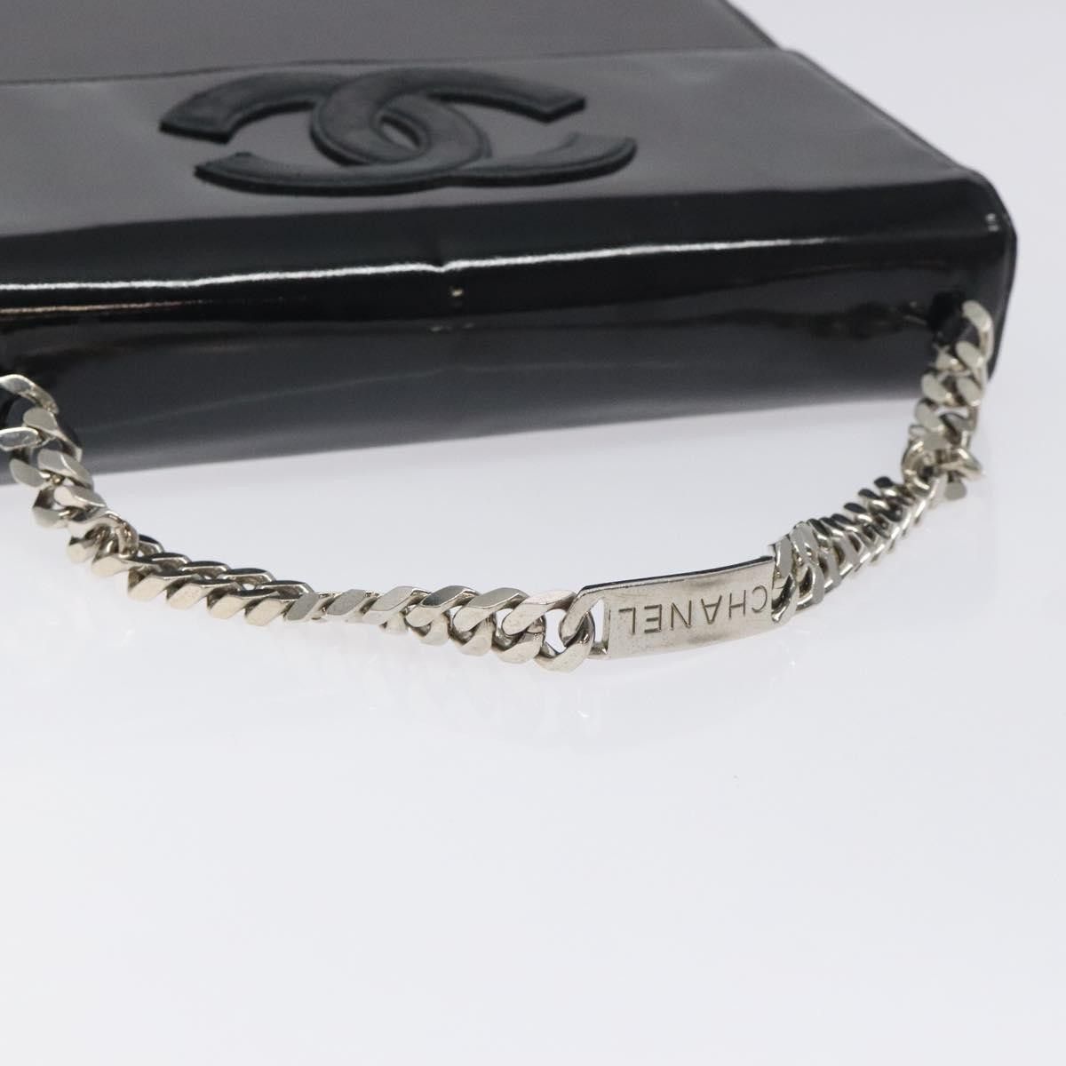 Chanel Chanel Vintage CC Box Flap Bag Patent Leather Size ONE SIZE - 15 Thumbnail