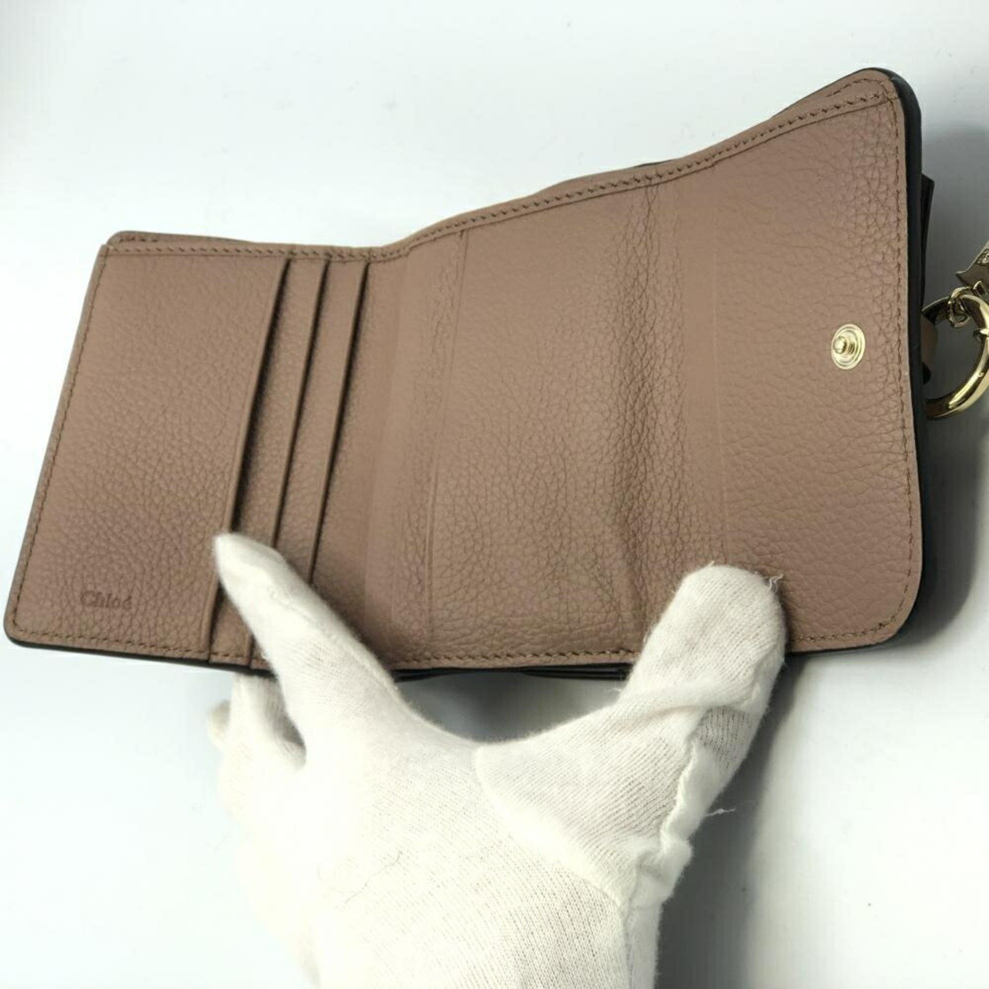 Chloe Chloe Alphabet Trifold Wallet Leather Size ONE SIZE - 5 Thumbnail