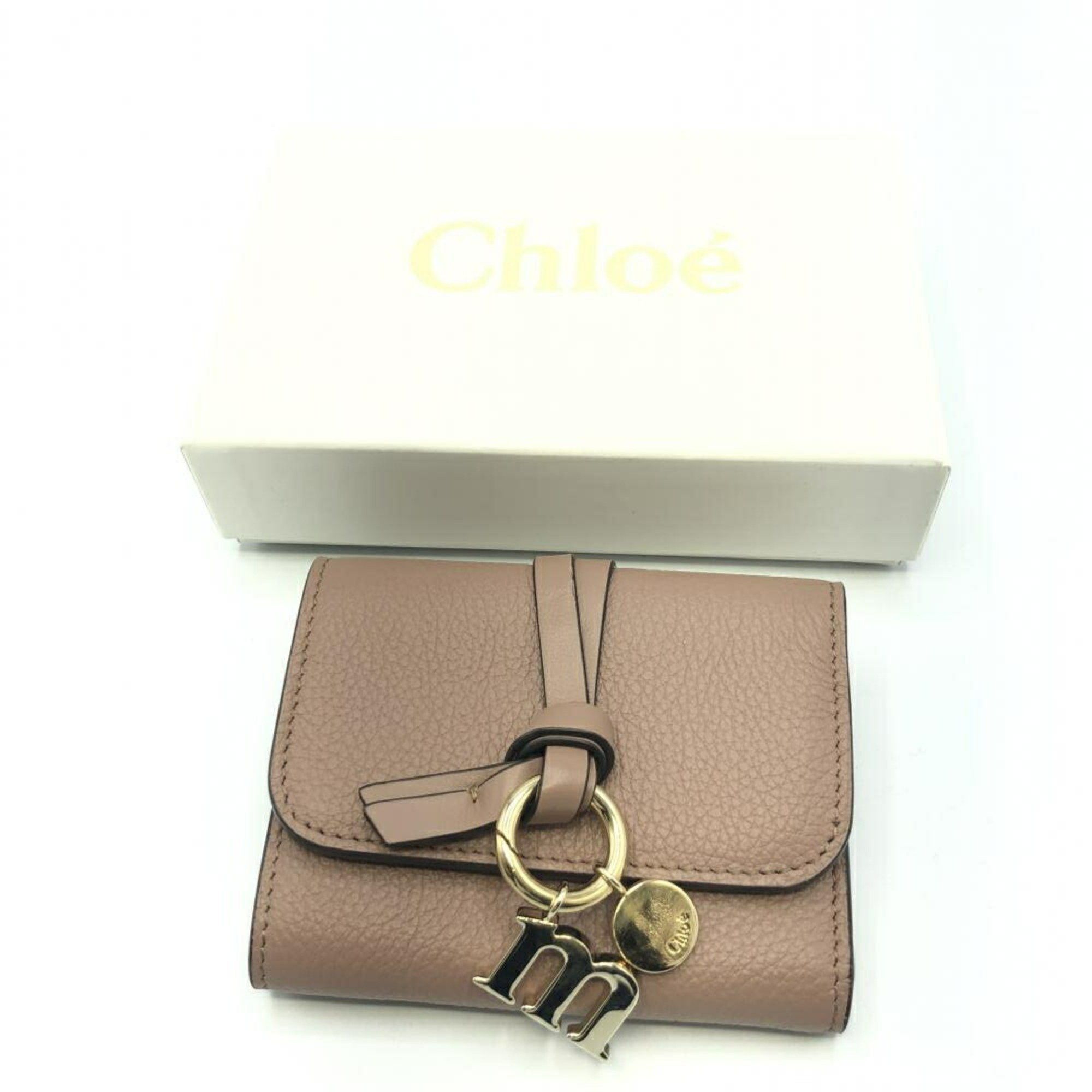 Chloe Chloe Alphabet Trifold Wallet Leather Size ONE SIZE - 3 Thumbnail