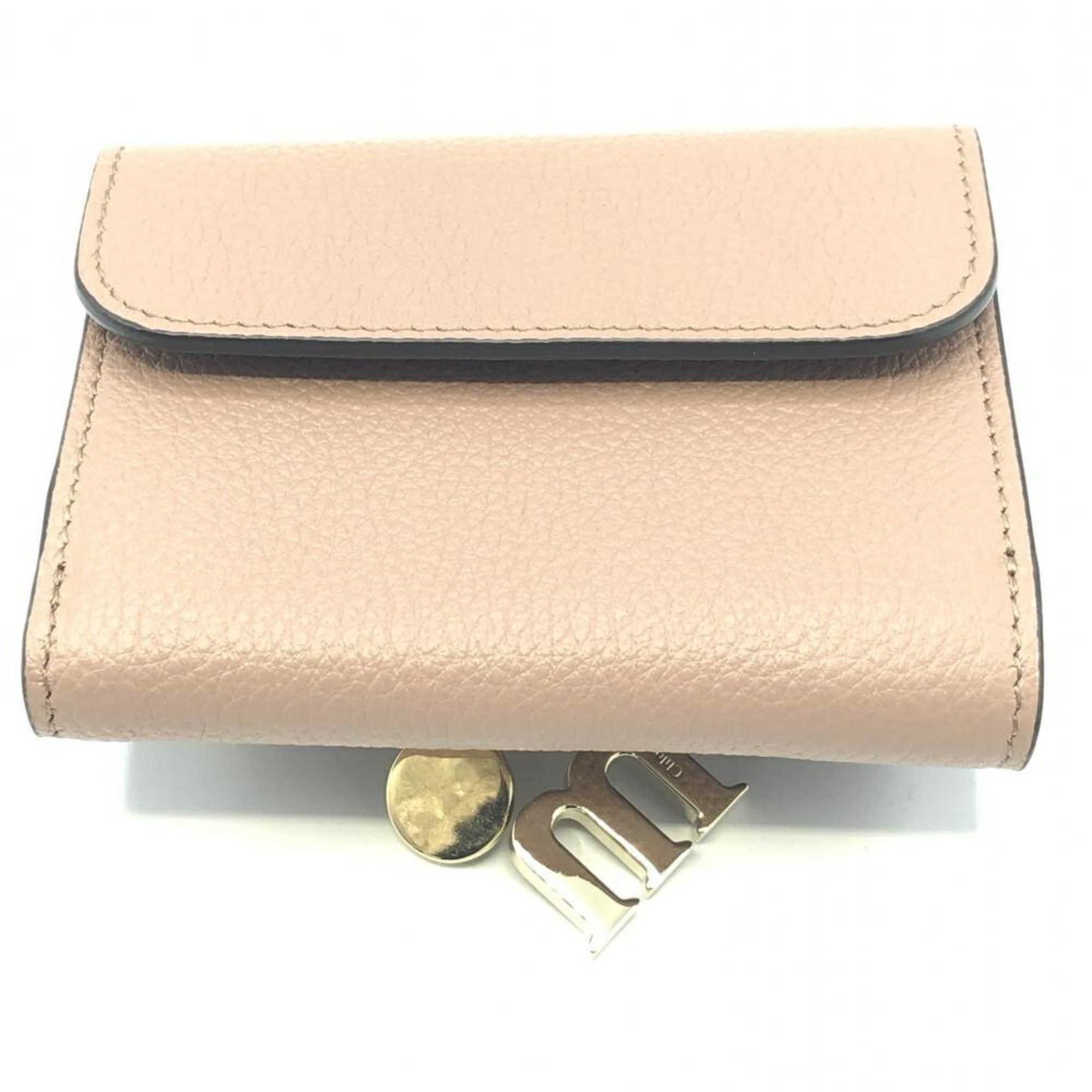 Chloe Chloe Alphabet Trifold Wallet Leather Size ONE SIZE - 2 Thumbnail