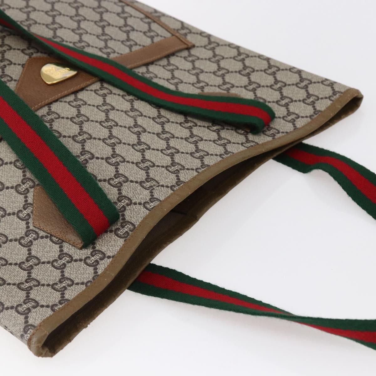 Gucci Gucci Vintage Web Strap Tote GG Coated Canvas Size ONE SIZE - 18 Thumbnail