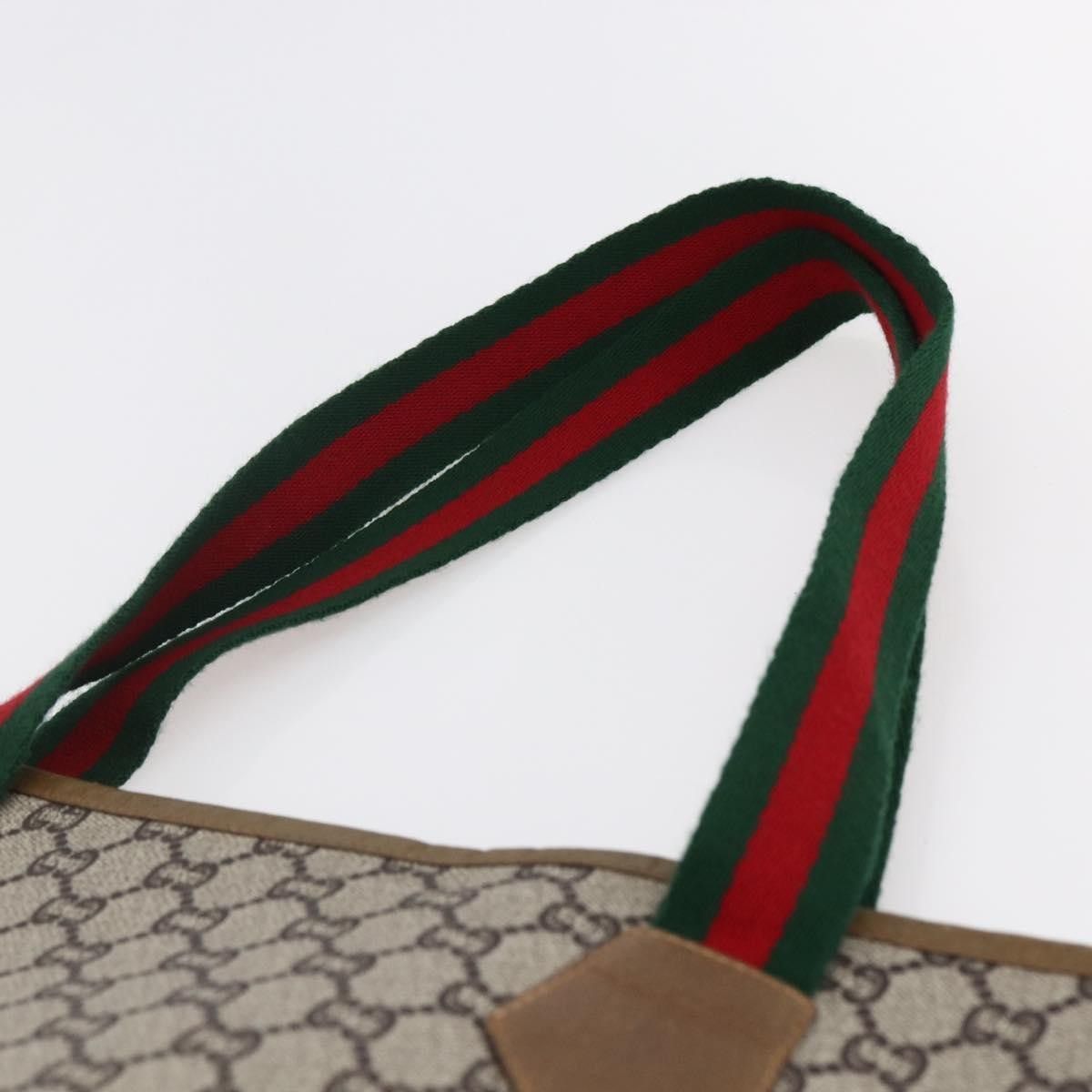 Gucci Gucci Vintage Web Strap Tote GG Coated Canvas Size ONE SIZE - 16 Thumbnail