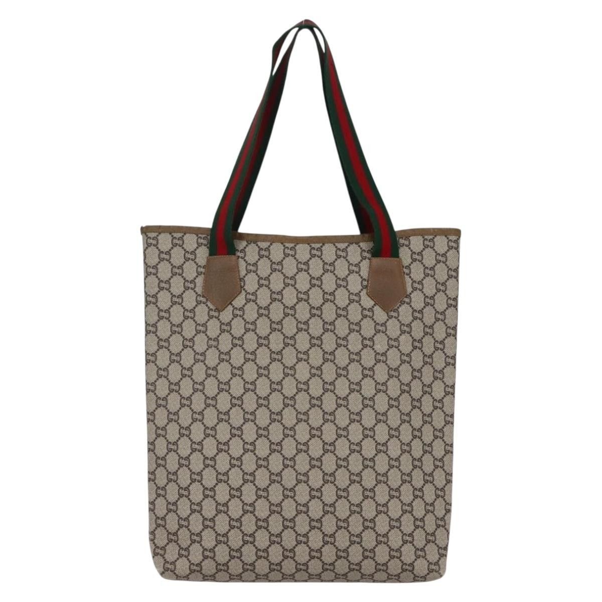 Gucci Gucci Vintage Web Strap Tote GG Coated Canvas Size ONE SIZE - 2 Thumbnail