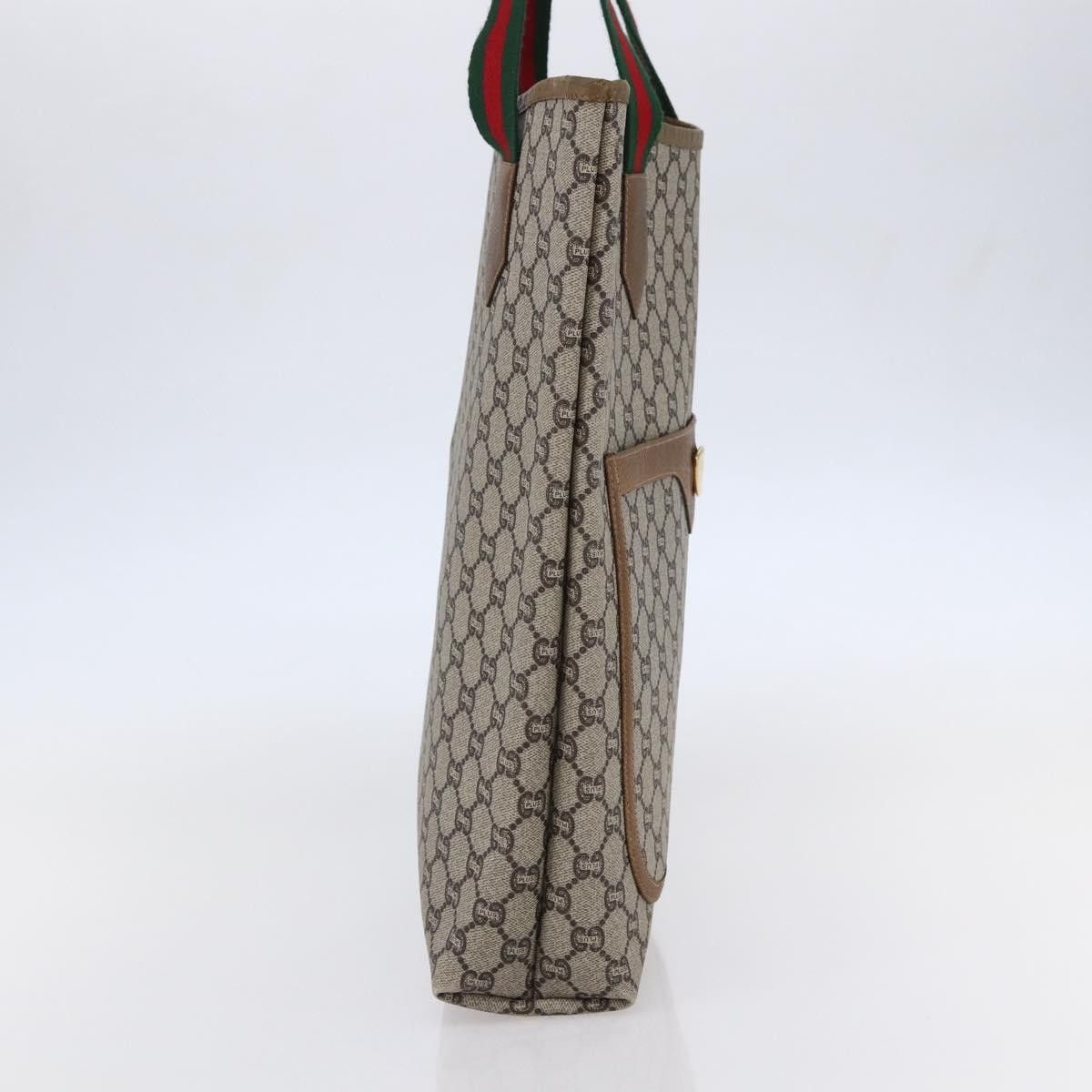 Gucci Gucci Vintage Web Strap Tote GG Coated Canvas Size ONE SIZE - 3 Thumbnail