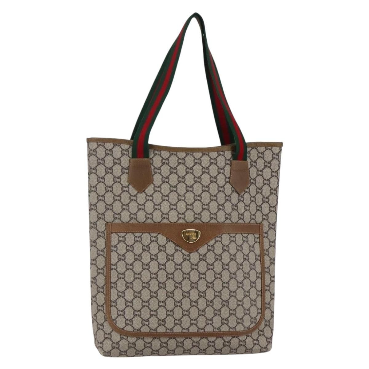 Gucci Gucci Vintage Web Strap Tote GG Coated Canvas Size ONE SIZE - 19 Thumbnail