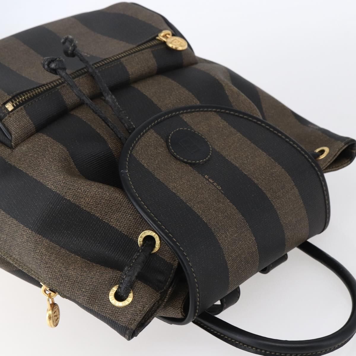 Fendi Fendi Pequin Front Pocket Backpack Coated Canvas Size ONE SIZE - 14 Thumbnail