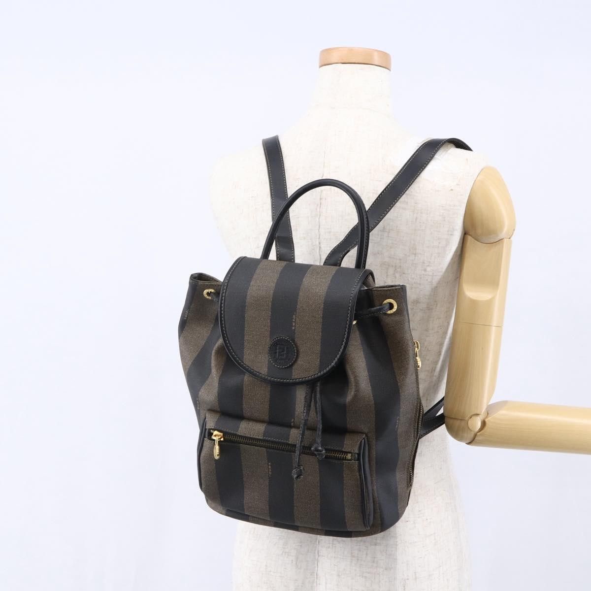 Fendi Fendi Pequin Front Pocket Backpack Coated Canvas Size ONE SIZE - 15 Thumbnail