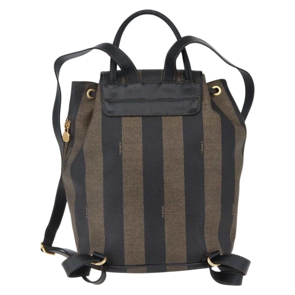 Fendi Fendi Pequin Front Pocket Backpack Coated Canvas Size ONE SIZE - 2 Thumbnail